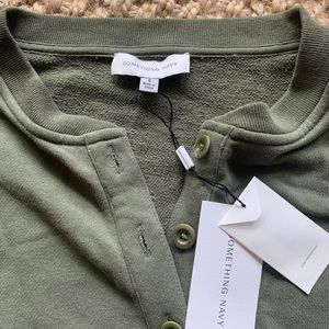 SOMETHING NAVY green jumpsuit. Size S. NWT.